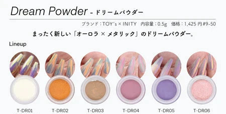 TOY's x INITY Aurora x Metallic Dream Powder - 6 colour set/Single Colours