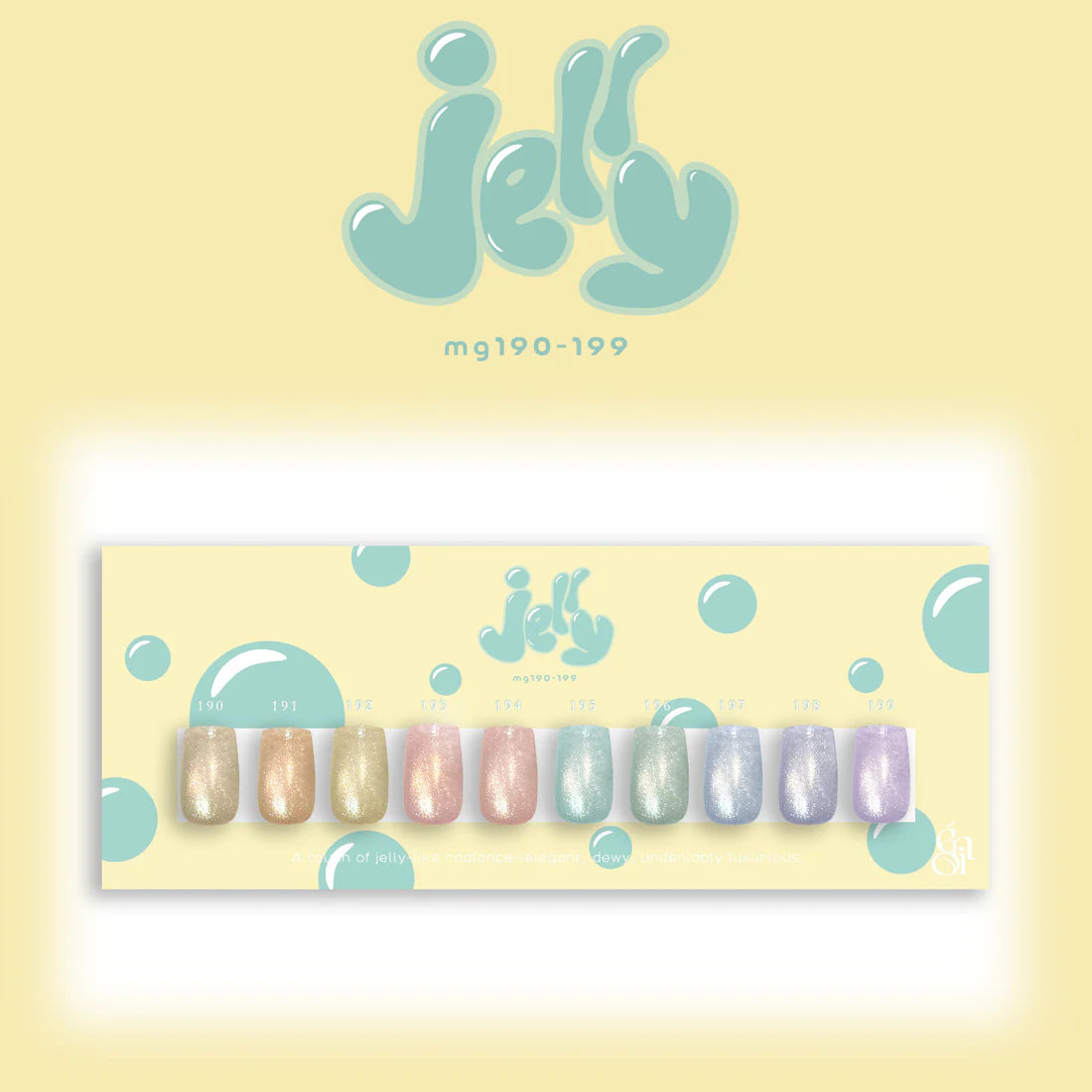 énoi jelly Magnetic Gel Series - full 20pc set/10pc sets/individual pots (mg190-209)