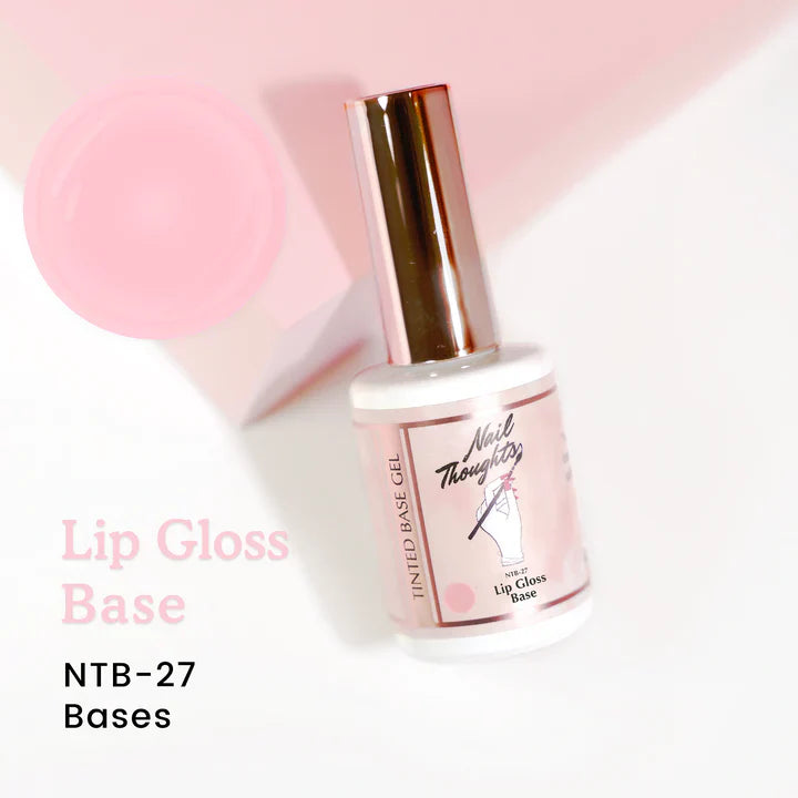 NAIL THOUGHTS NTB-27 LIP GLOSS BASE | Tinted builder base gel
